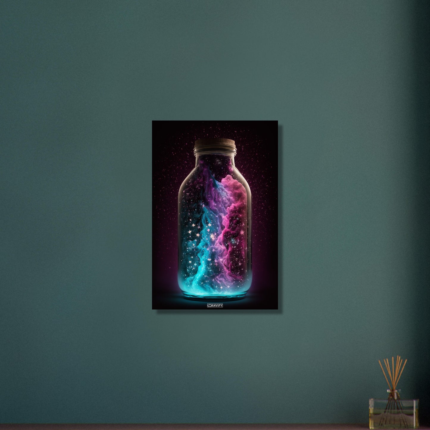 Nebula Cloud in Glas Bottle