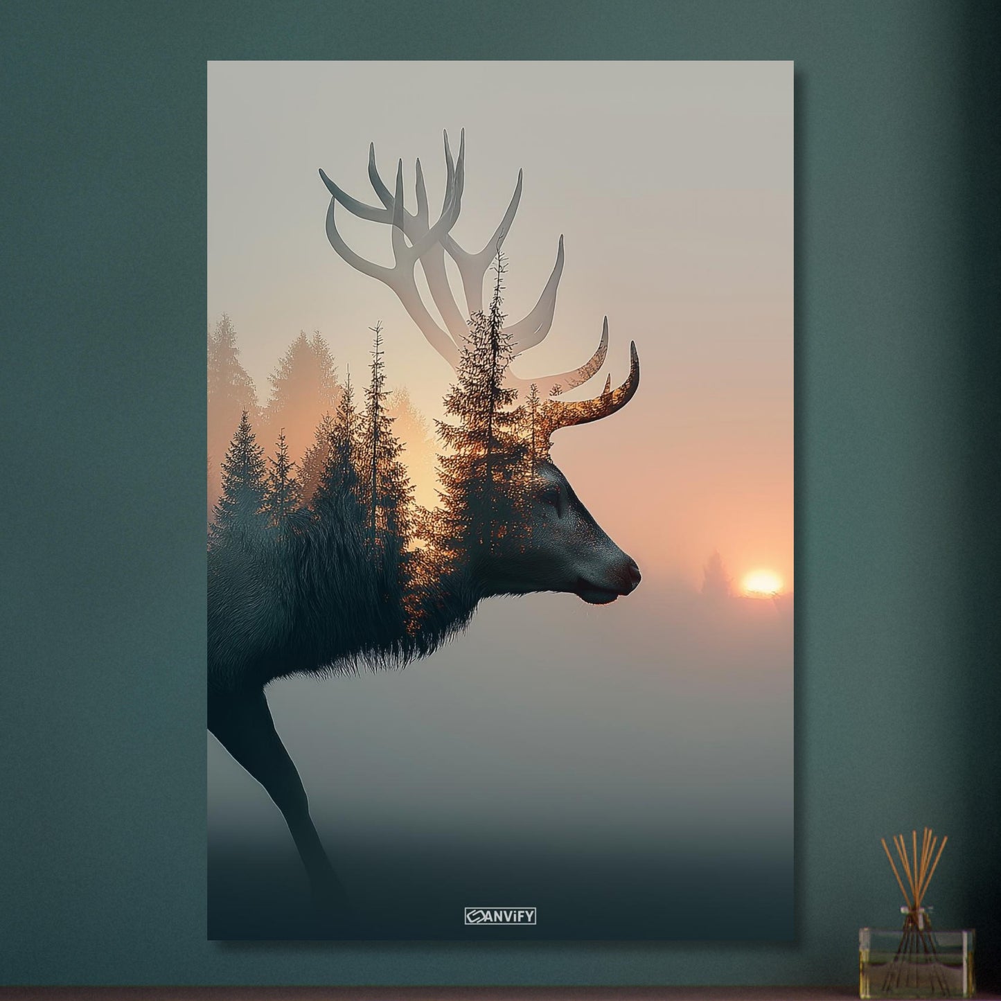 Antler Among the Trees