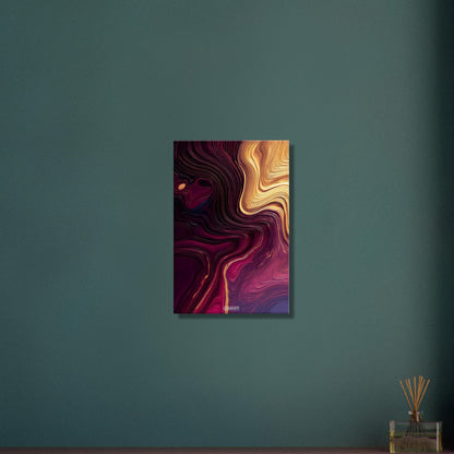 Fluid Art Magenta Curves