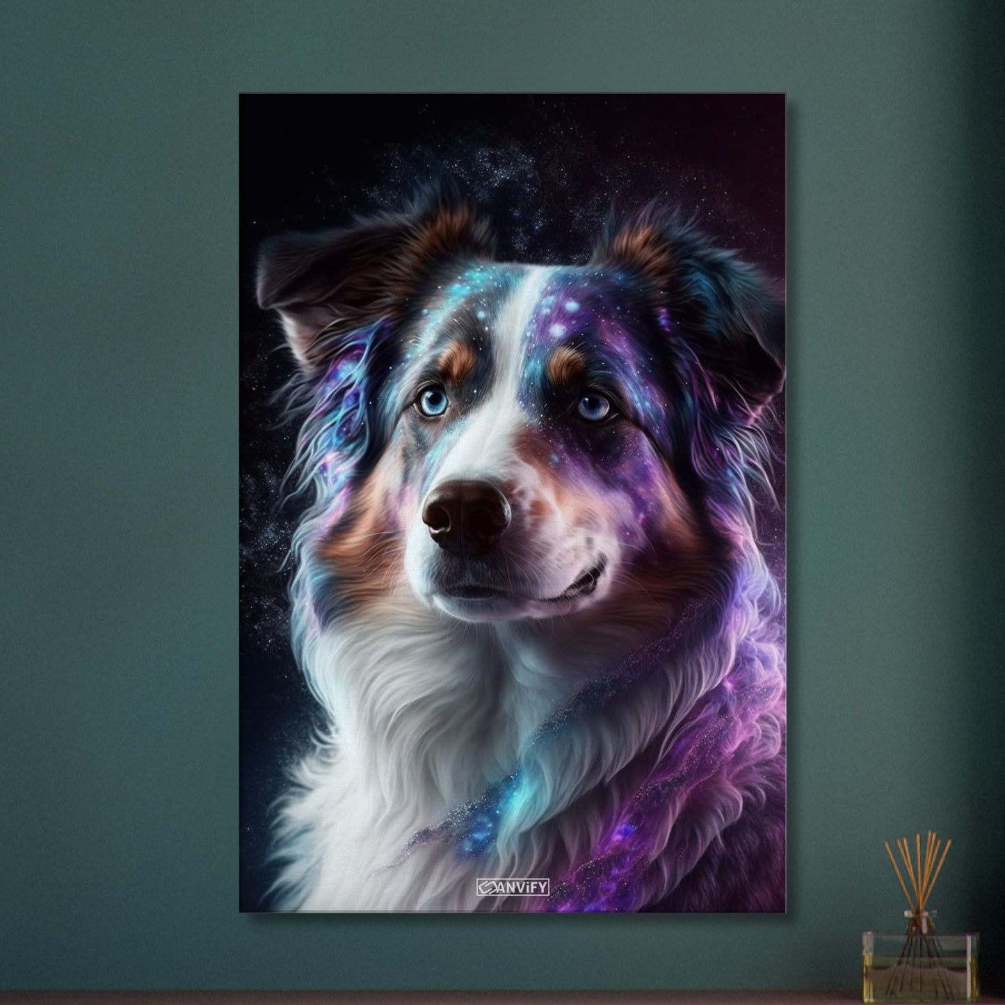 Nebula Australian Shepherd Portrait