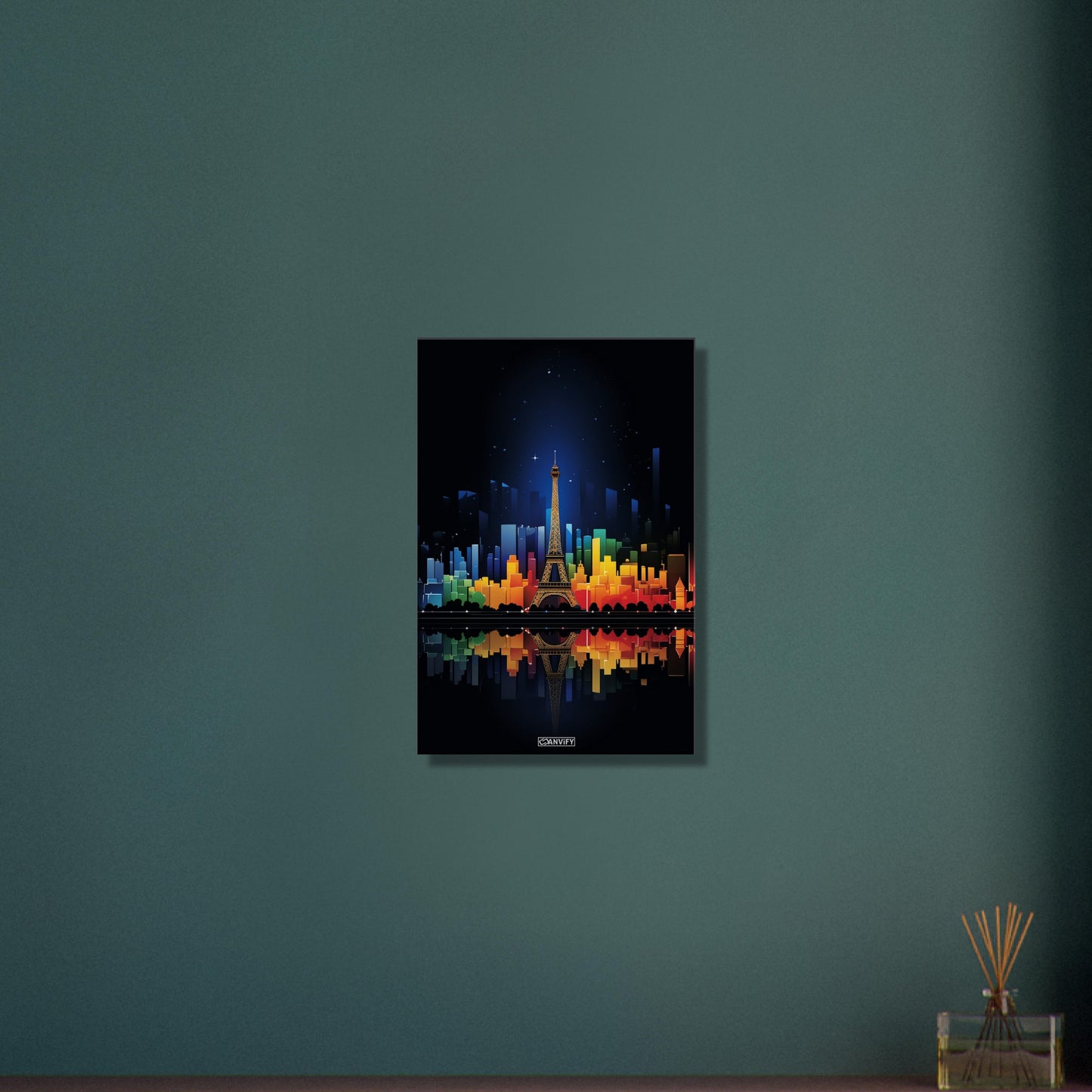 Colorized Paris Skyline