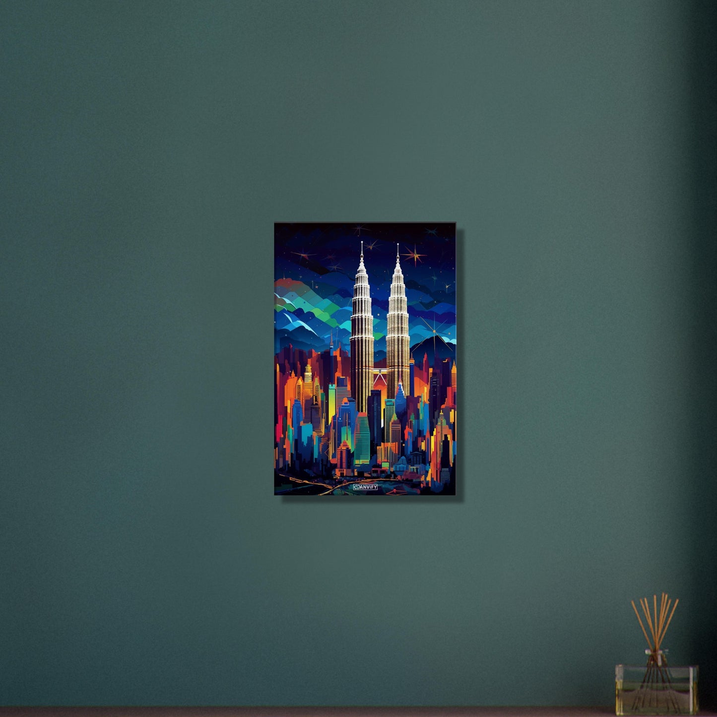 Splashed Kuala Lumpur Skyline