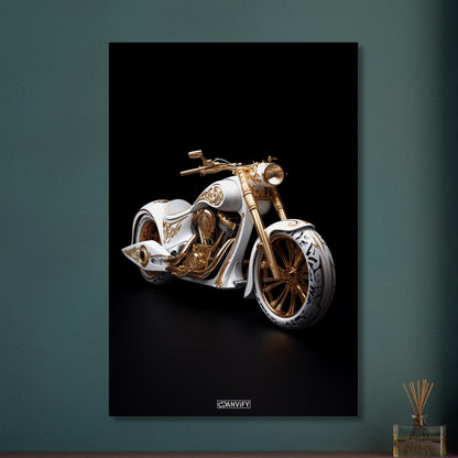 White and Gold Chopper