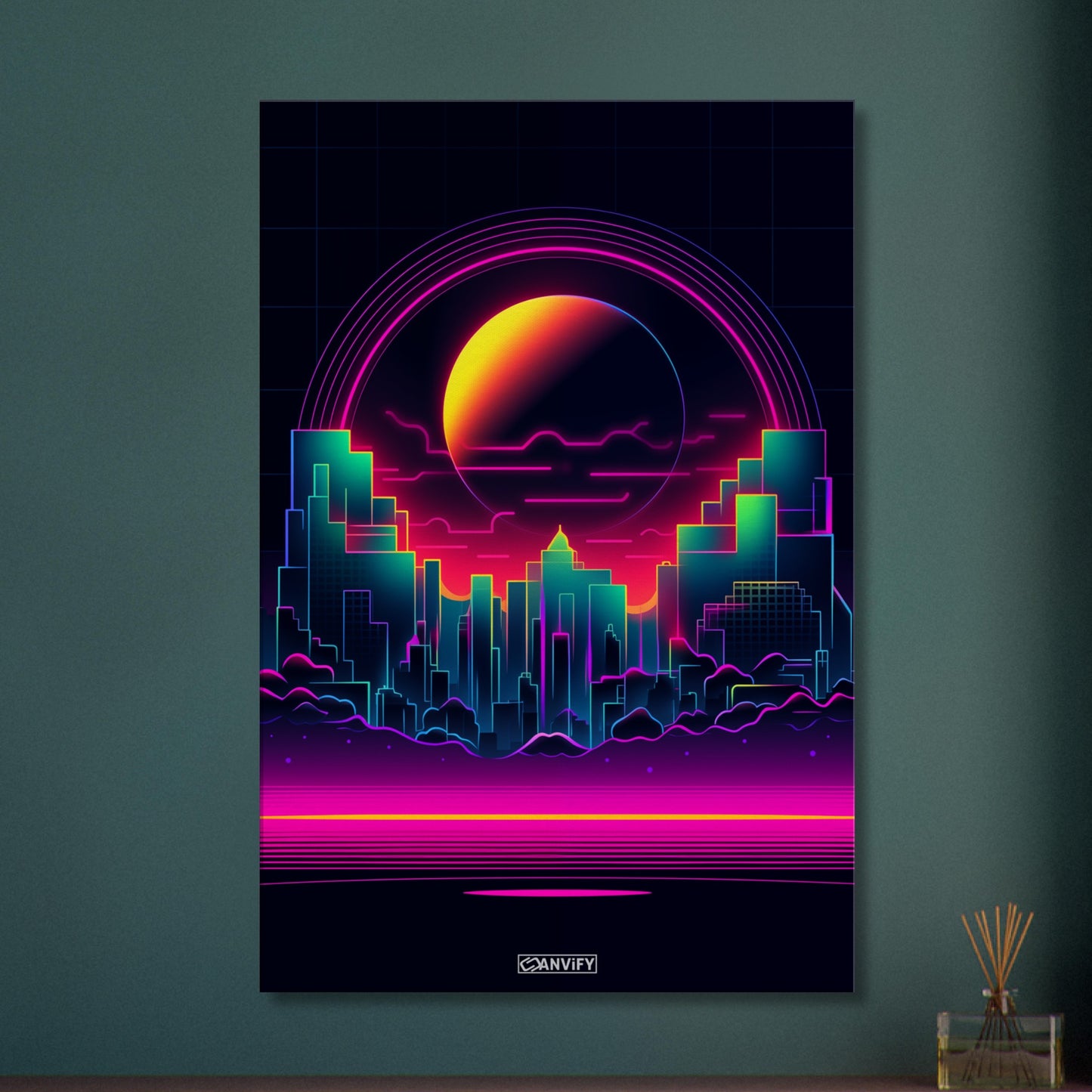 Cityscape Moonbeam Mirage