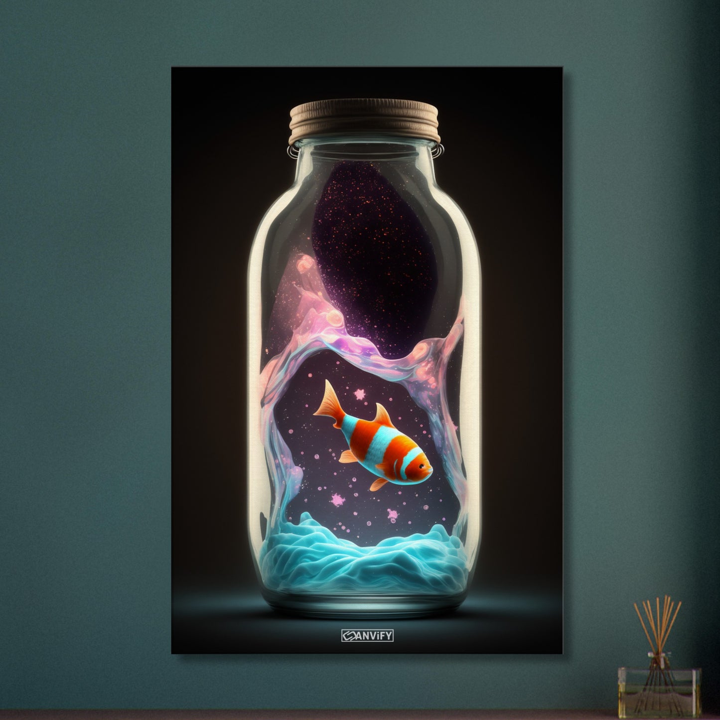 Clownfish in Glas Bottle
