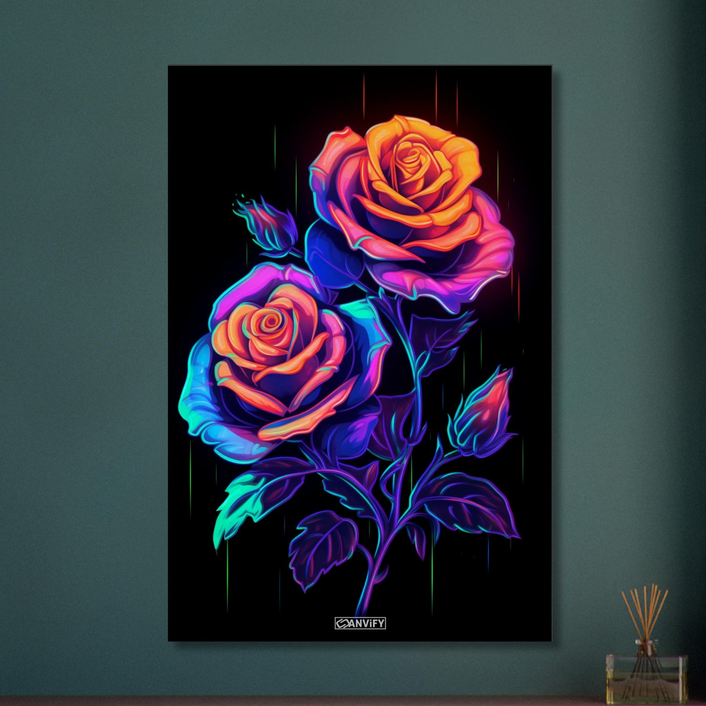 Neon Roses Moonlighta