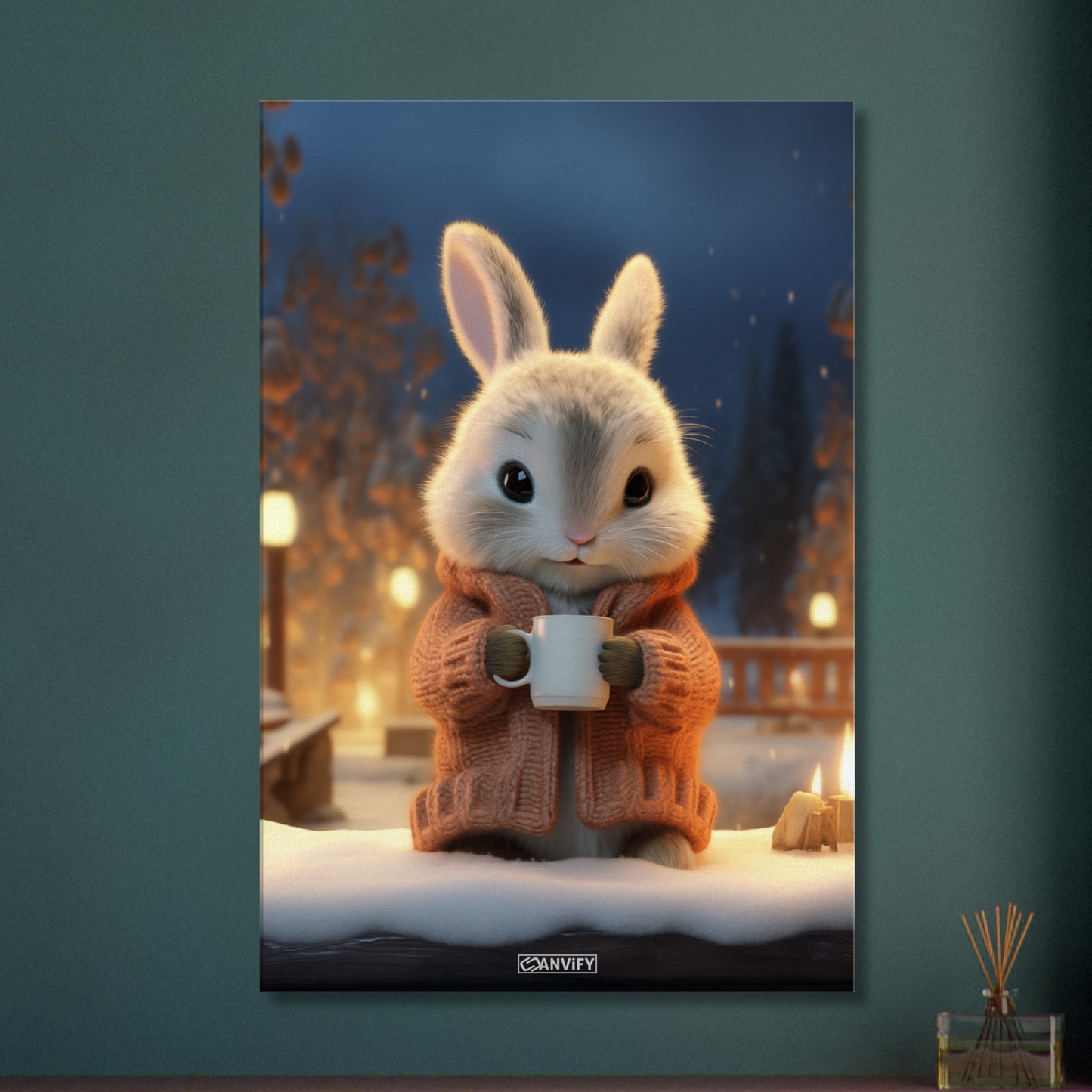 Cozy Rabbit Bommel