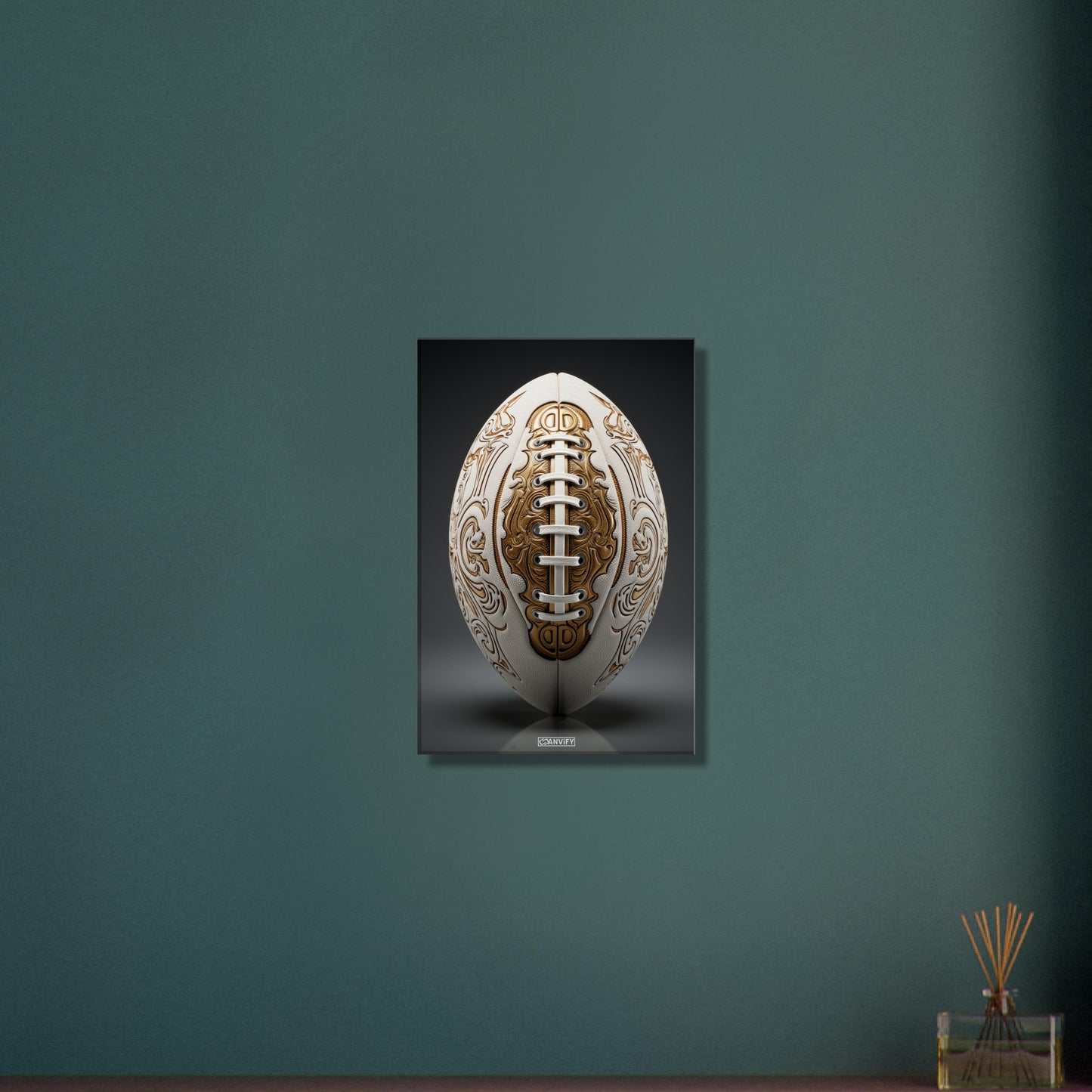 Luxury White American Football