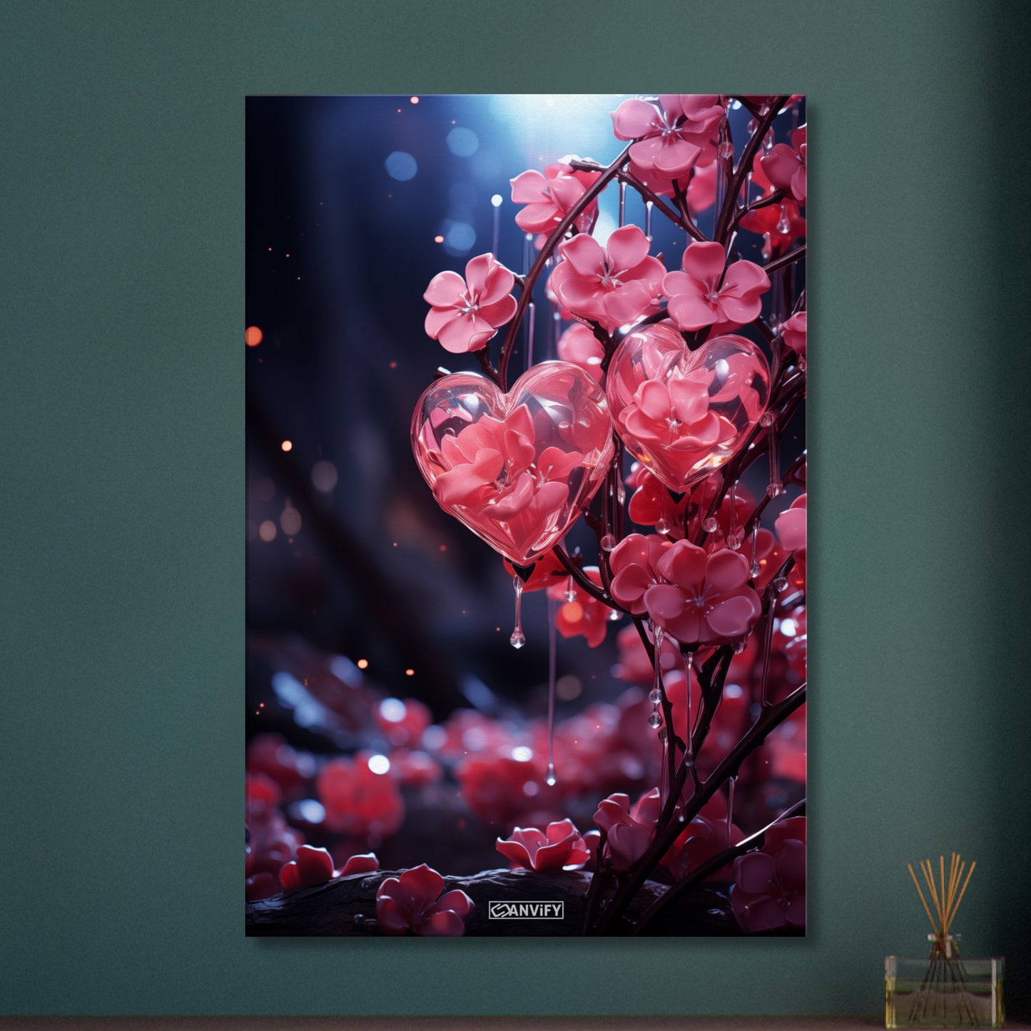 Crystallized Rose Heart Bush