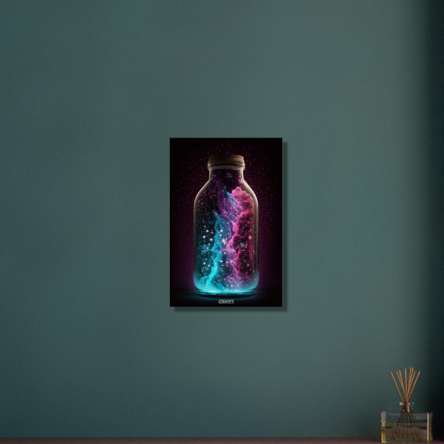 Nebula Cloud in Glas Bottle