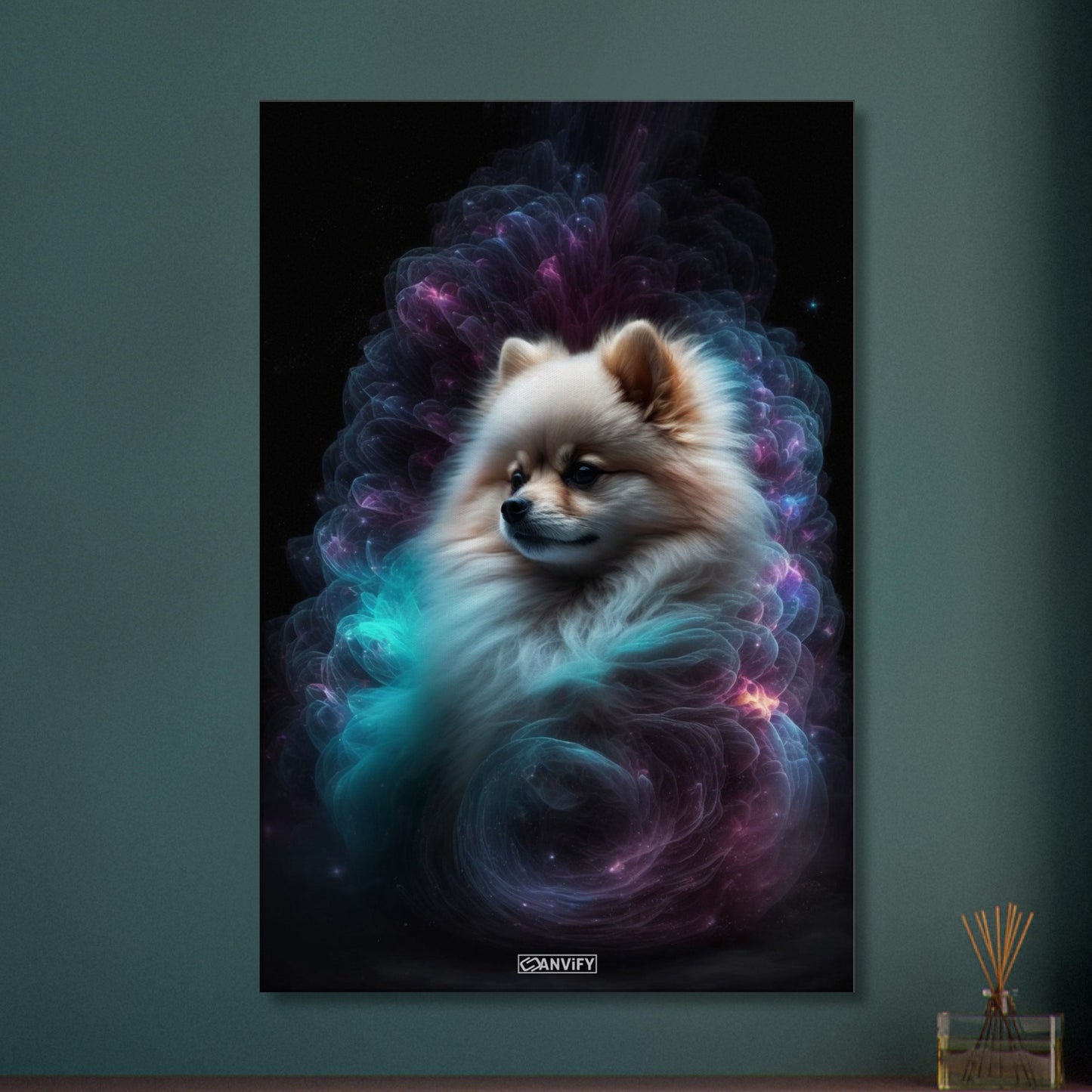 Nebula Pomeranian Portrait