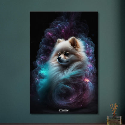 Nebula Pomeranian Portrait
