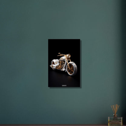 White and Gold Chopper