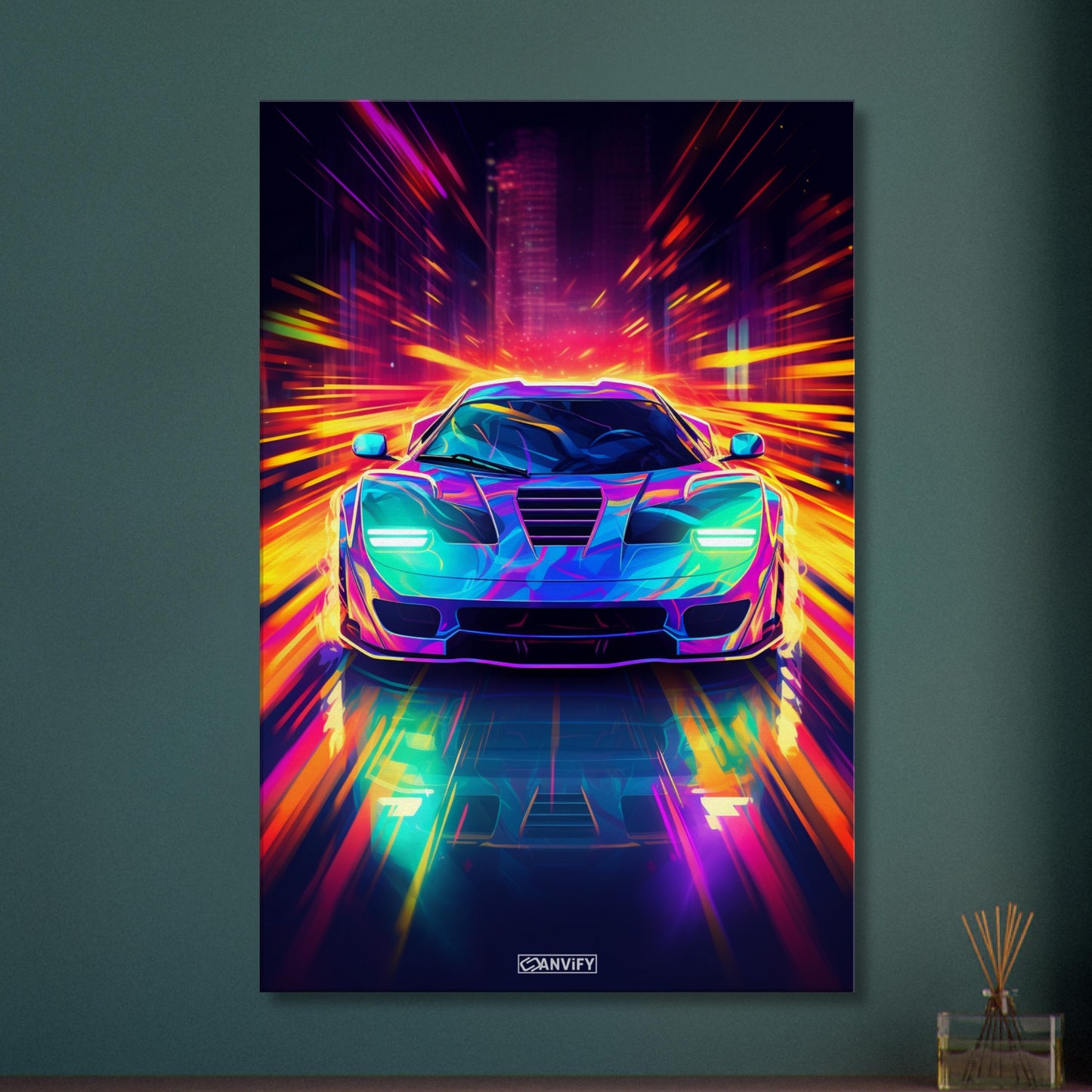 Neon Hypercar Pulsar