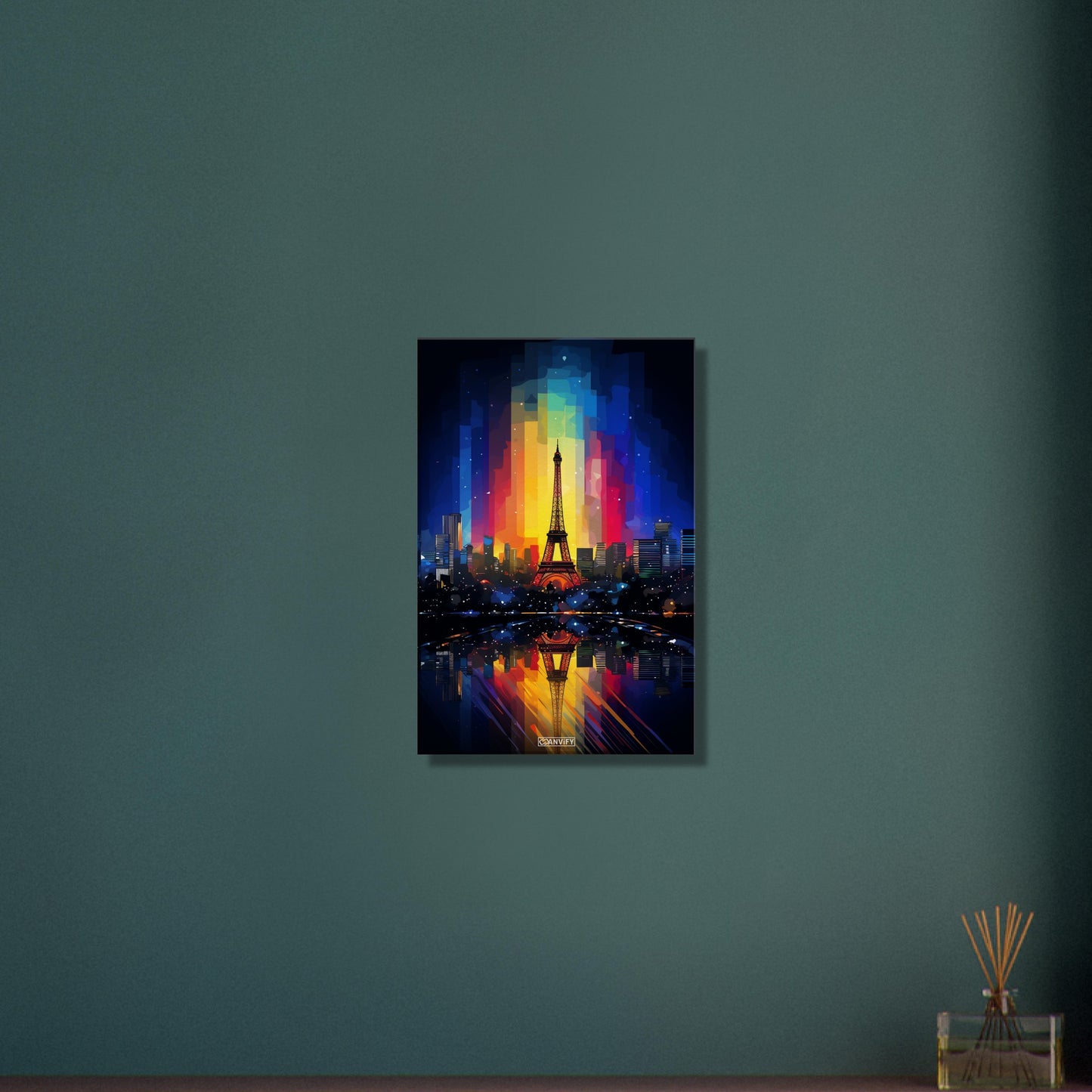 Splashed Paris Skyline
