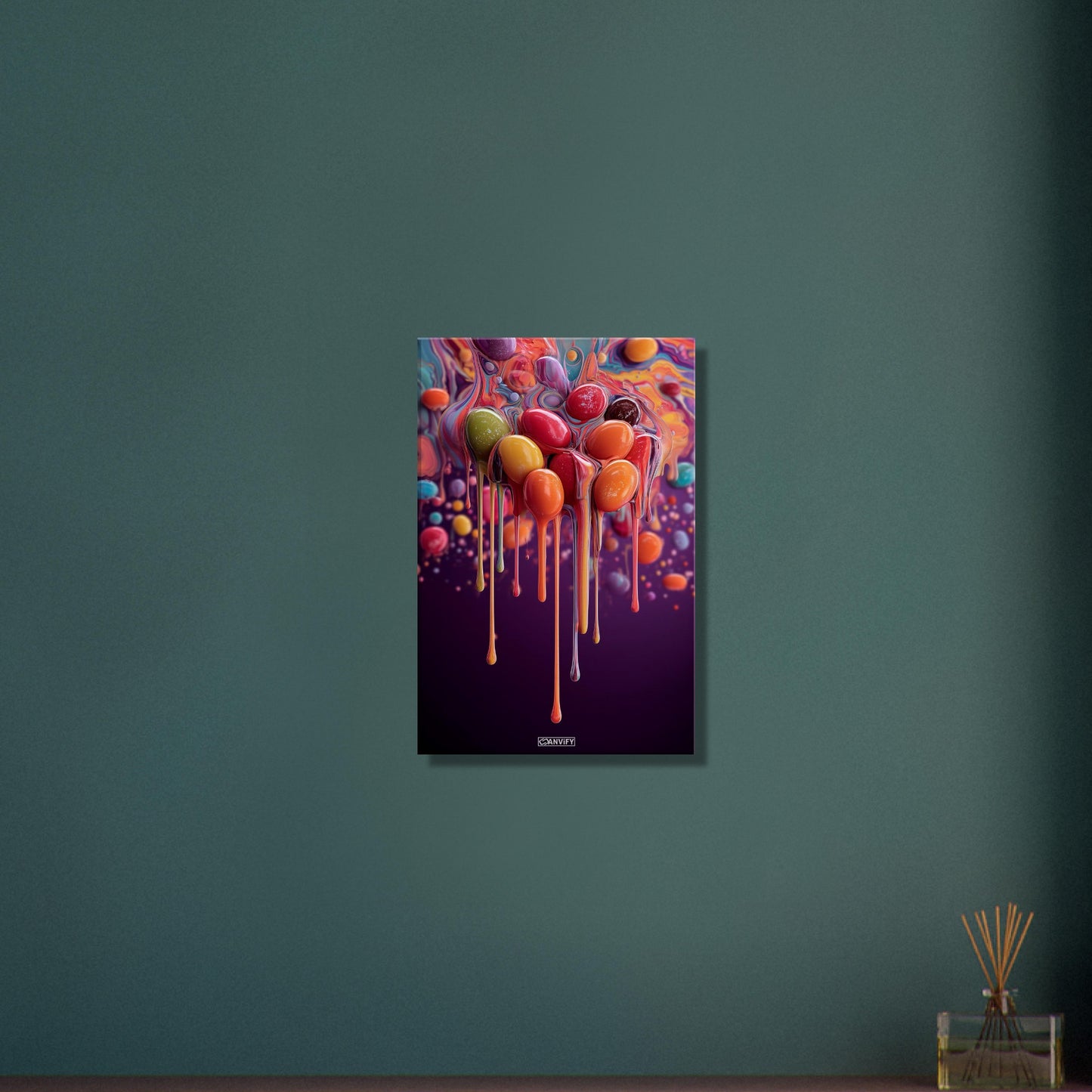Fluid Art Flowing Bubbles