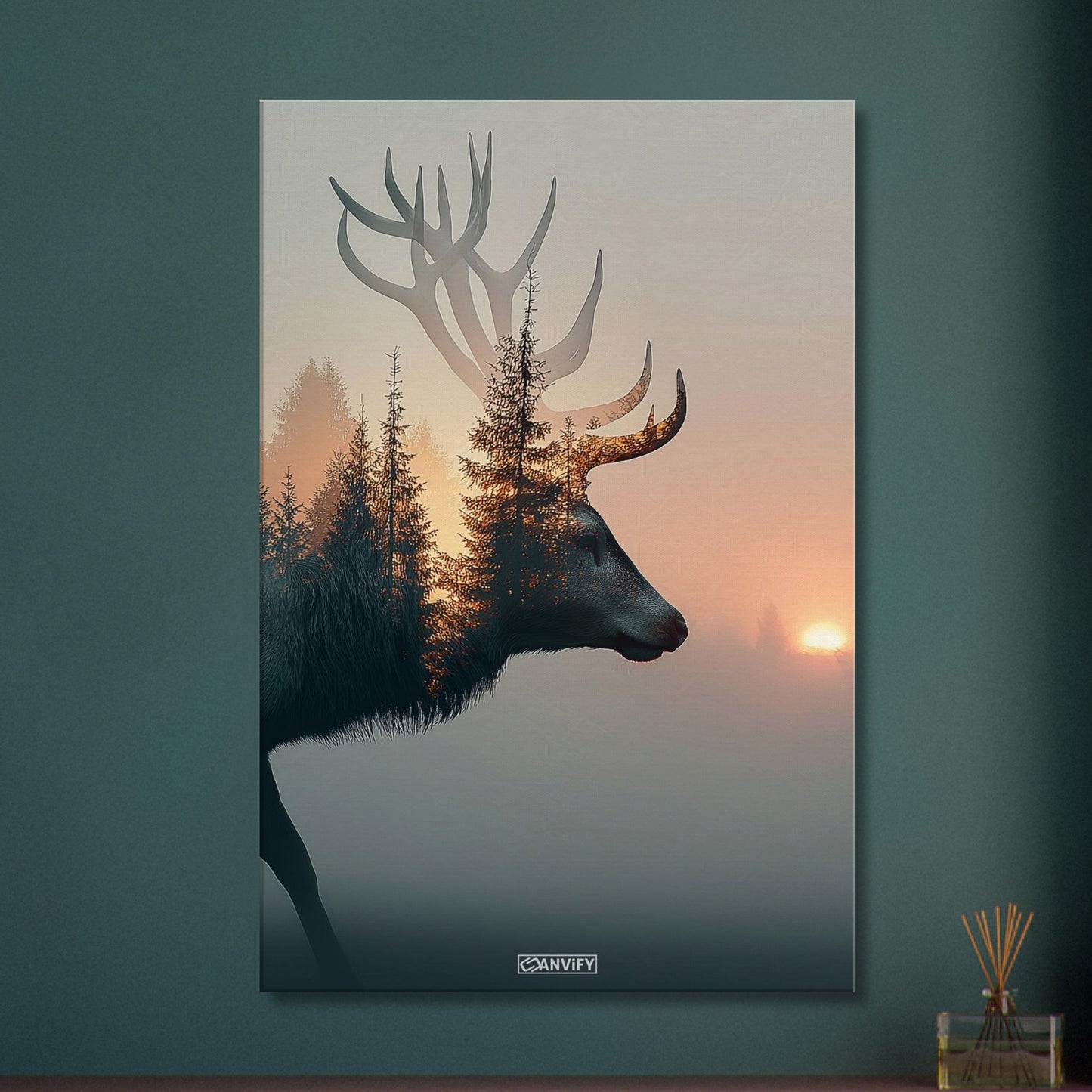 Antler Among the Trees