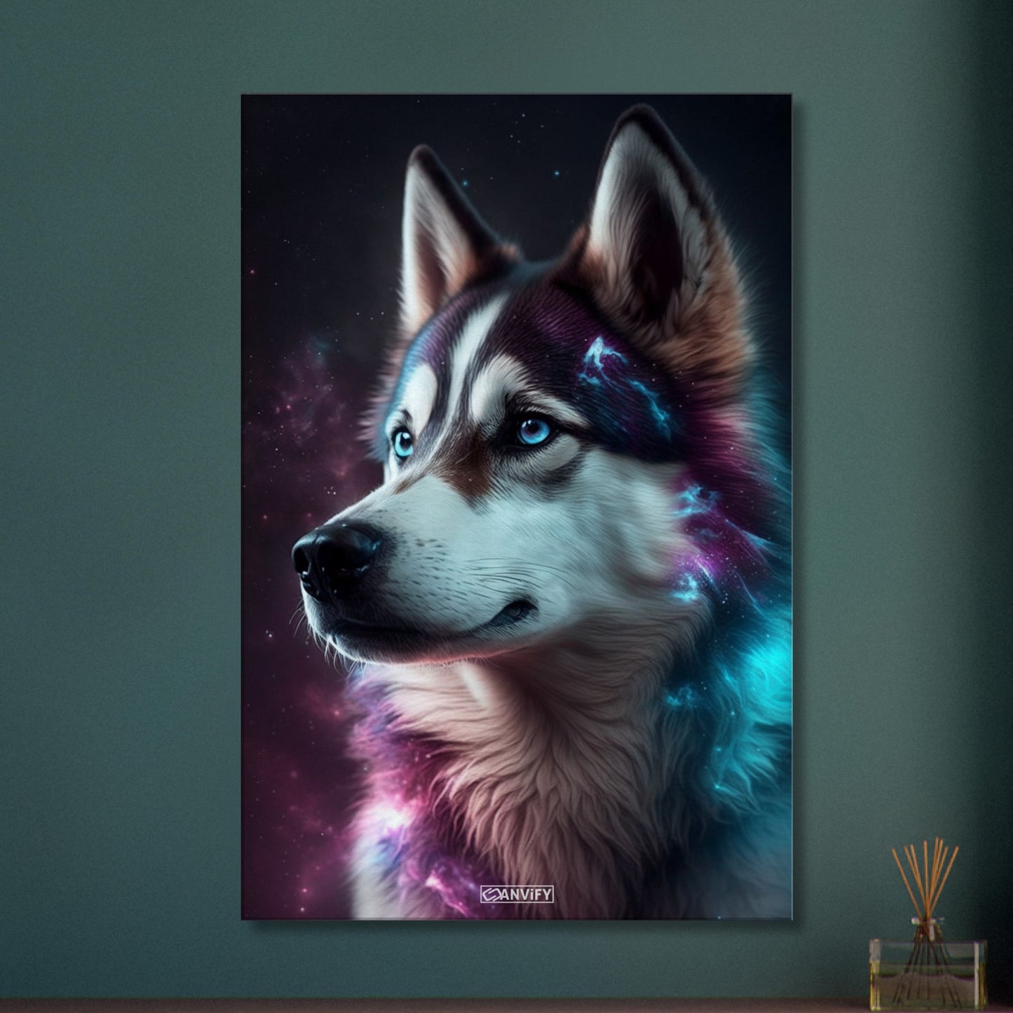 Nebula Siberian Husky Portrait