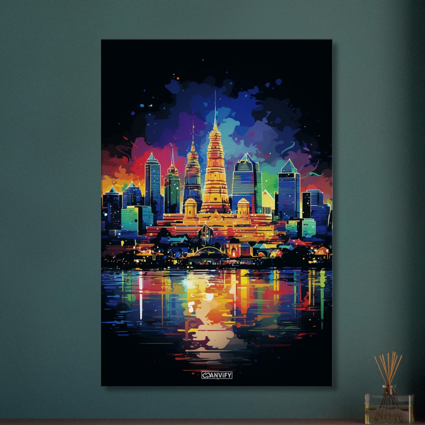 Splashed Bangkok City