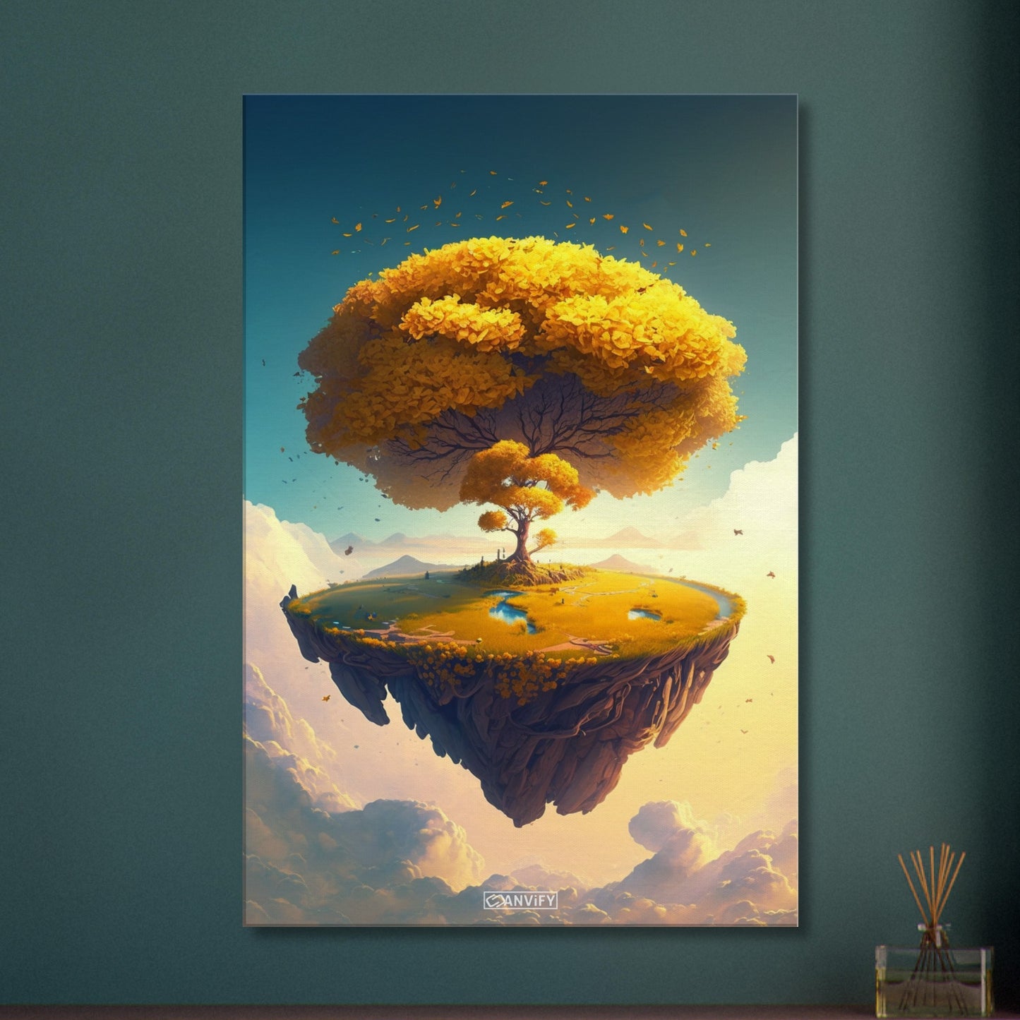 Sunlit Ginkgo Oasis