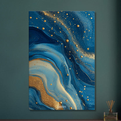 Fluid Art Golden Splashes