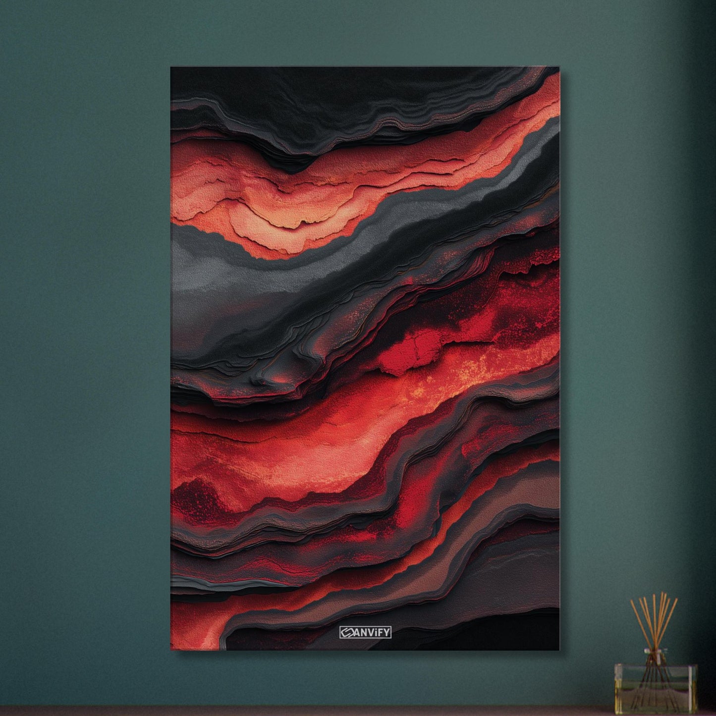 Fluid Art Volcano