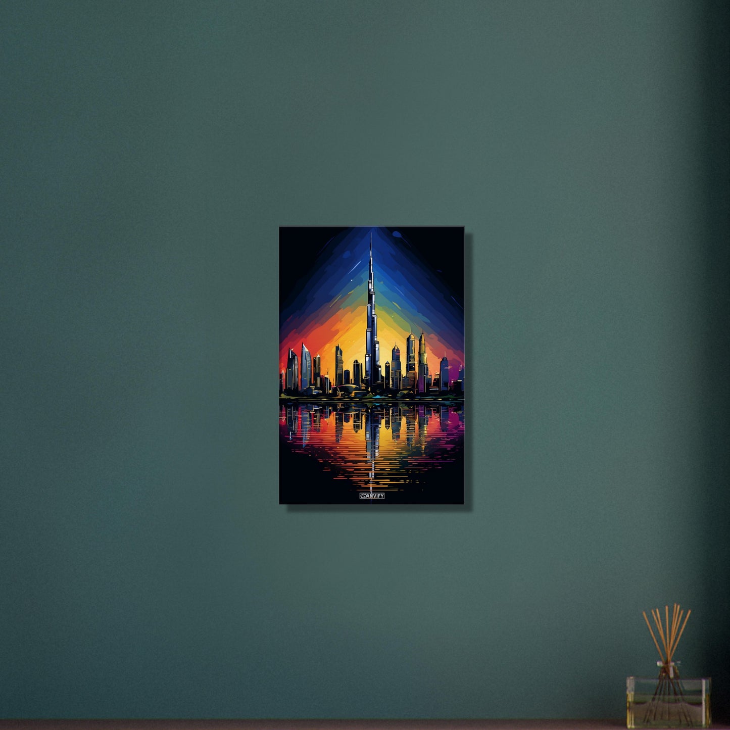 Splashed Dubai Skyline