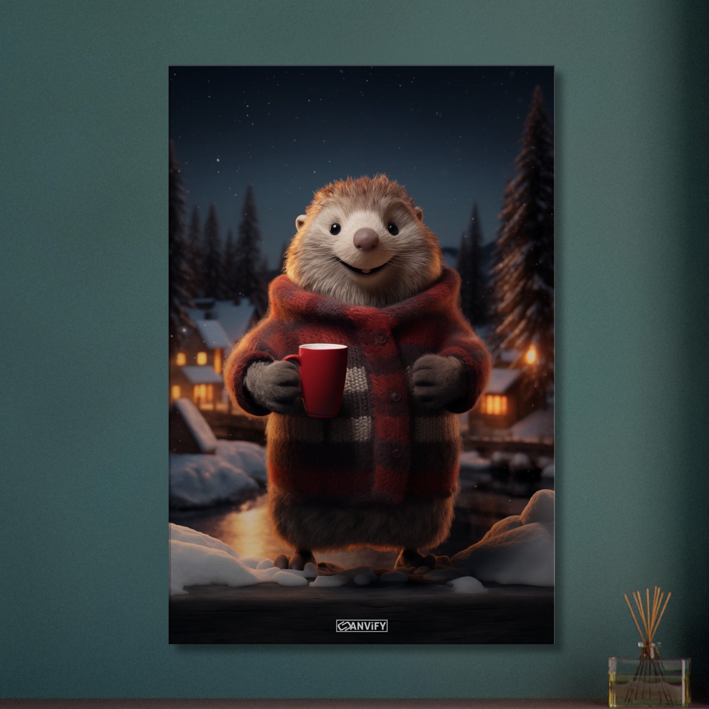 Cute Beaver Zigzag