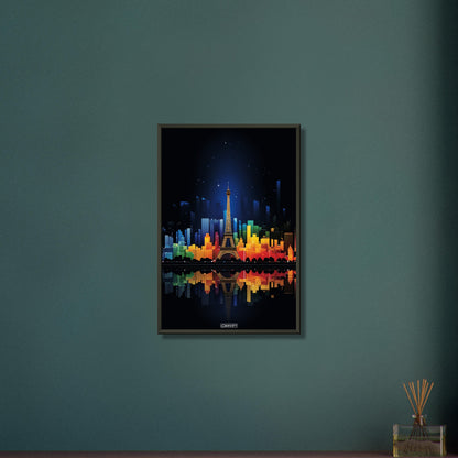 Colorized Paris Skyline