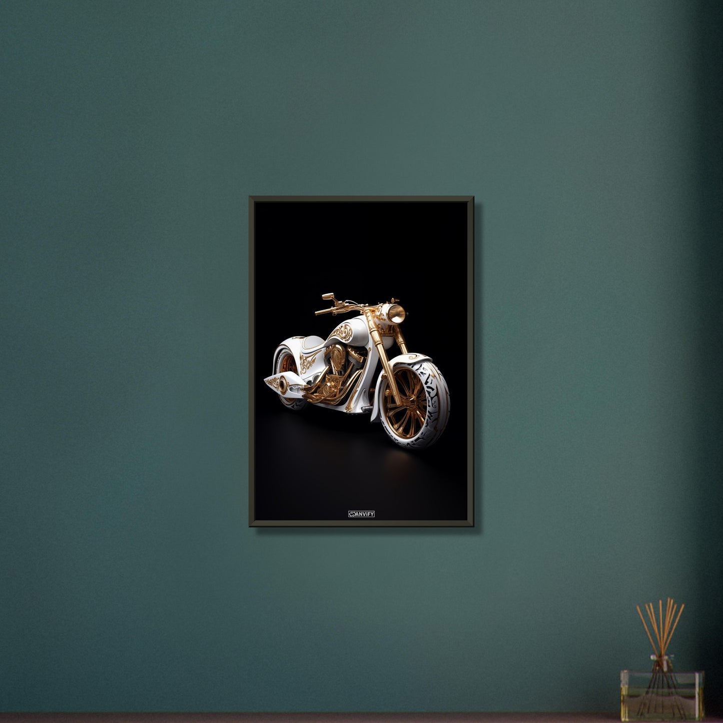 White and Gold Chopper