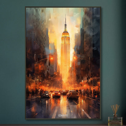 Watercolored New York Streets