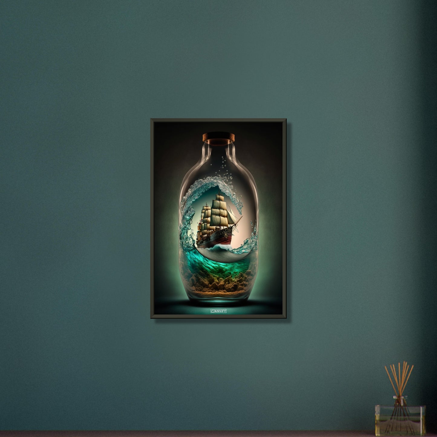 Pirate Ship in Glas Bottle