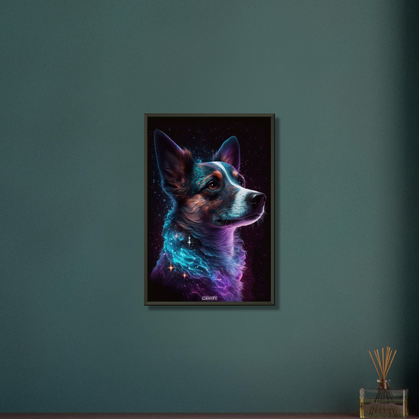 Nebula Border Collie Portrait