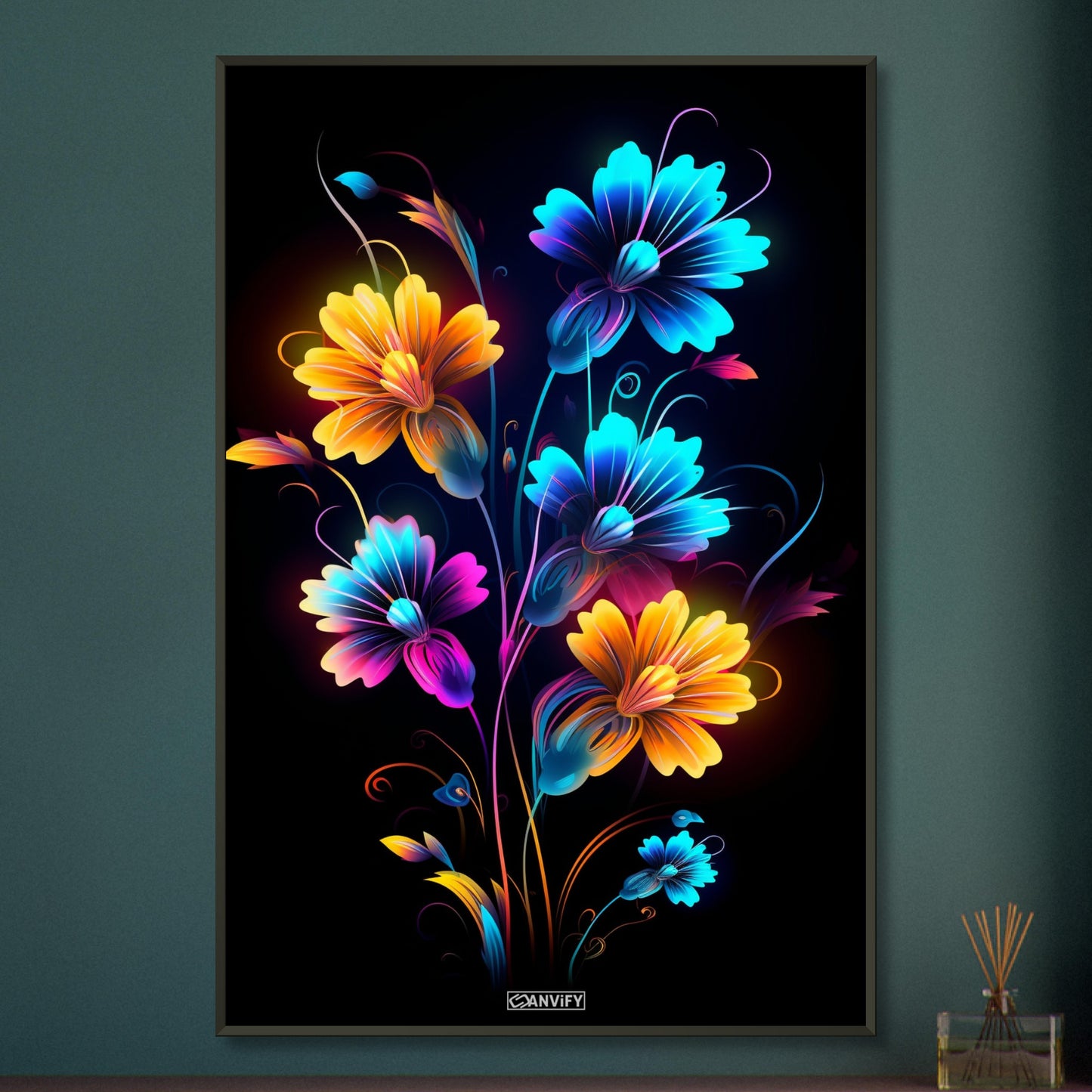 Energized Neon Flowers