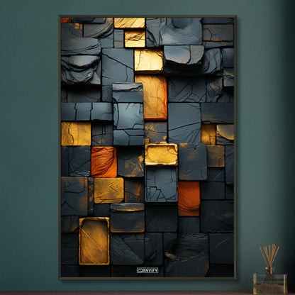 Gold Brick Wall