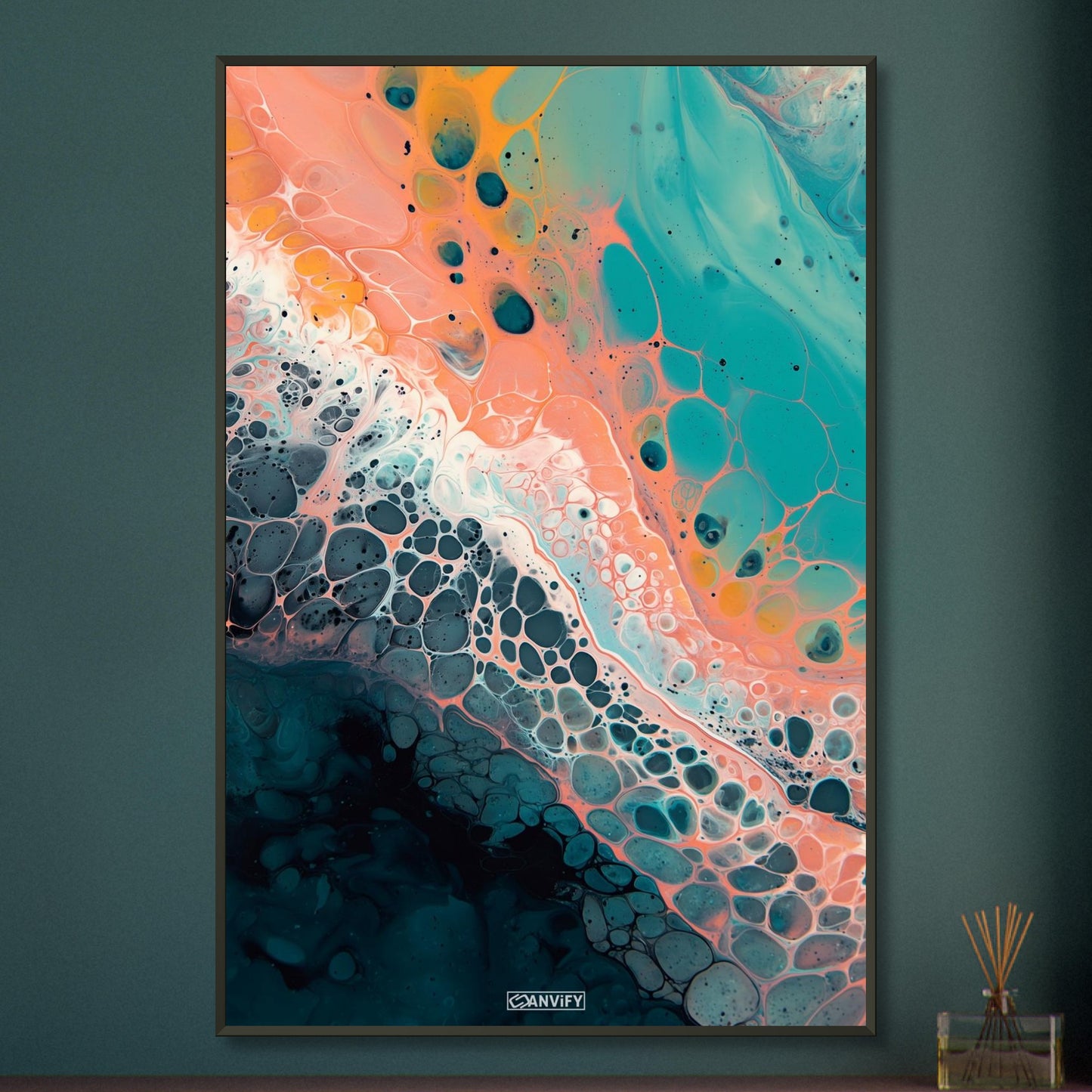 Fluid Art Orange