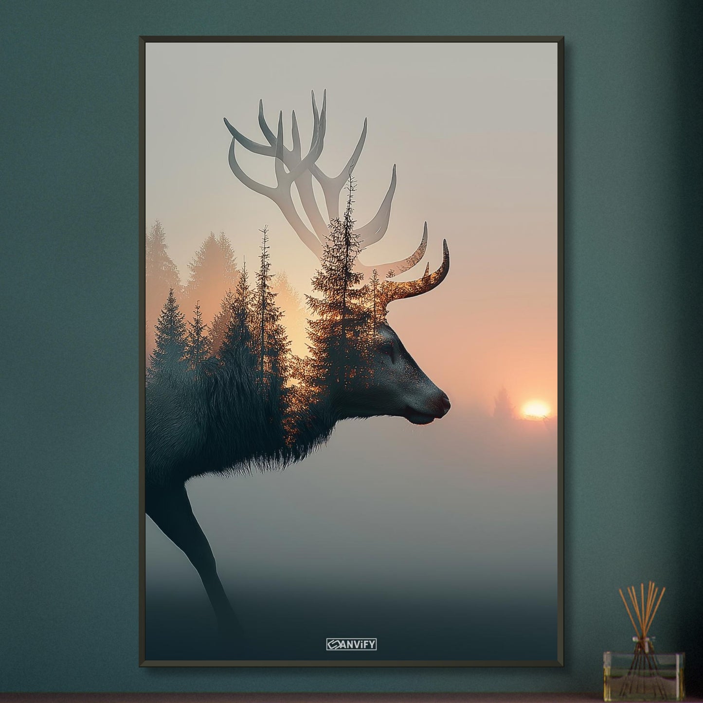 Antler Among the Trees
