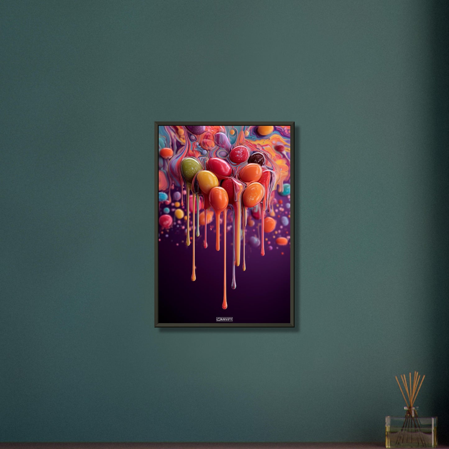 Fluid Art Flowing Bubbles