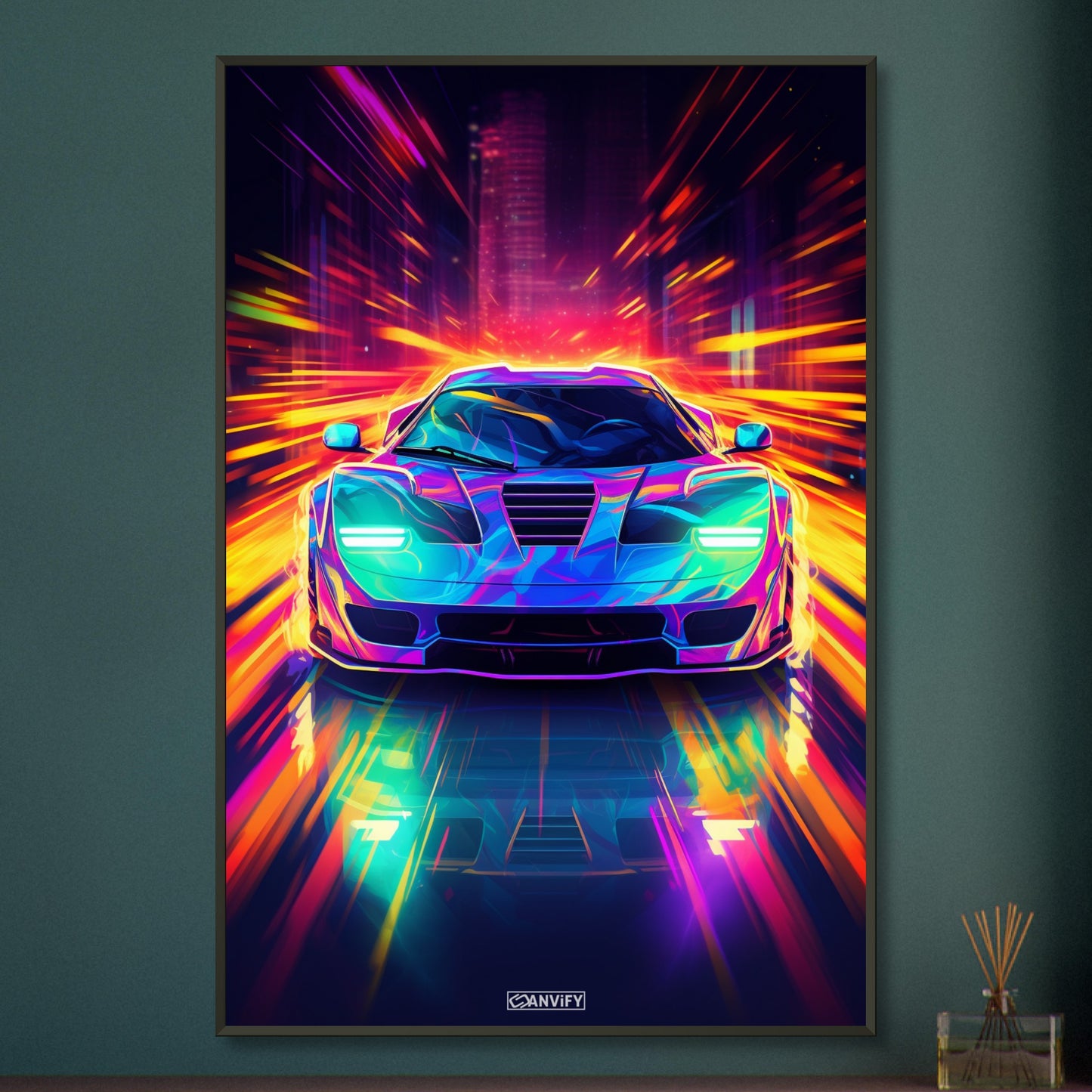 Neon Hypercar Pulsar