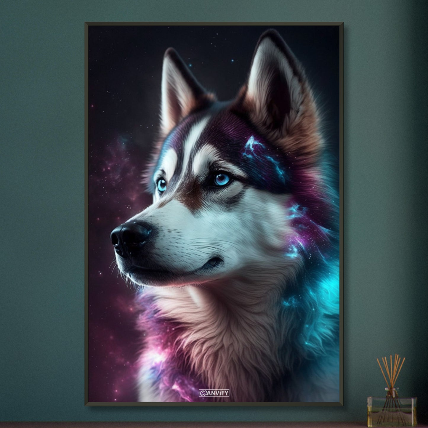 Nebula Siberian Husky Portrait
