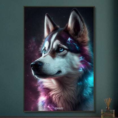 Nebula Siberian Husky Portrait