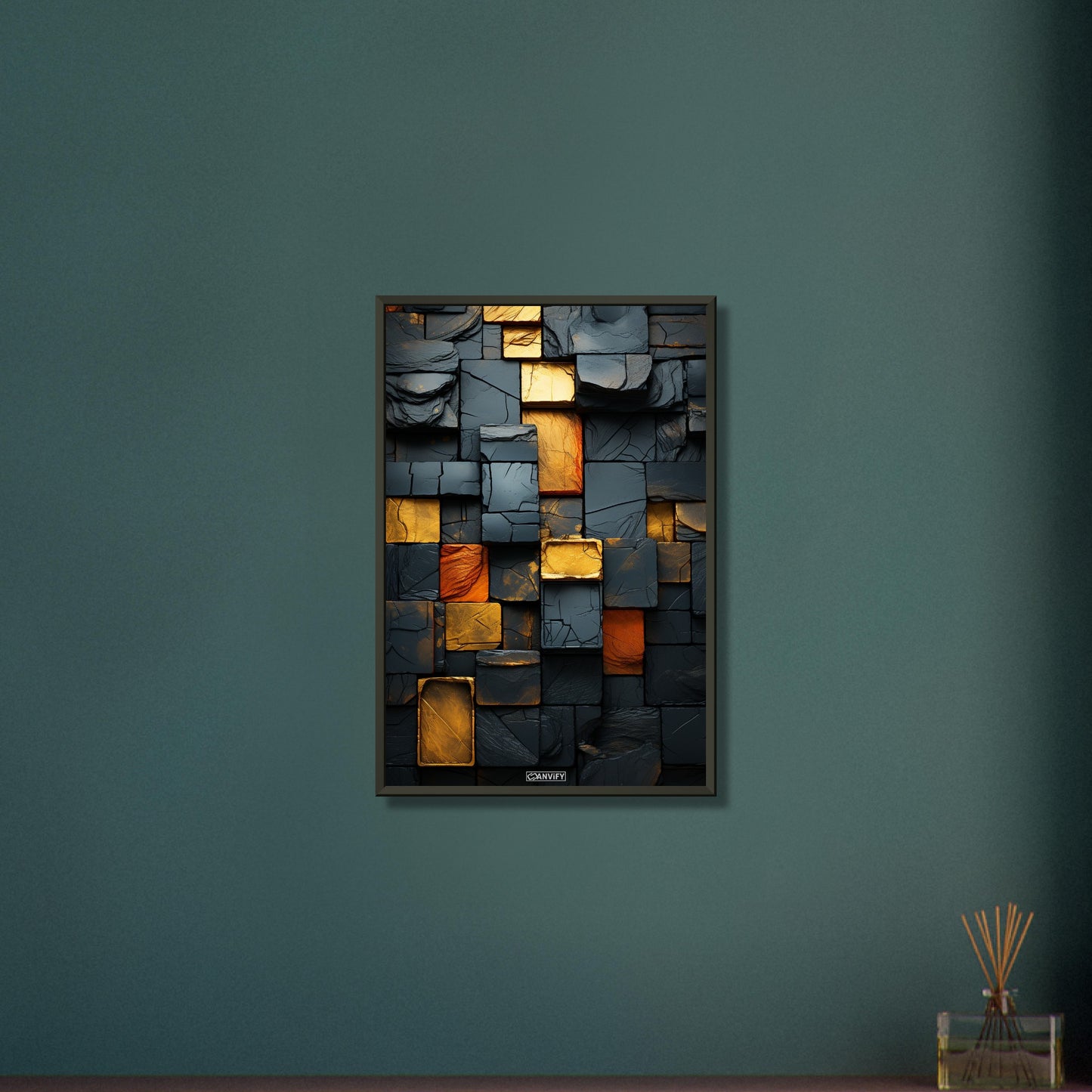 Gold Brick Wall