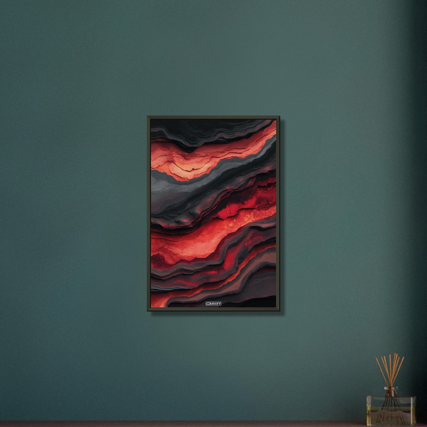Fluid Art Volcano