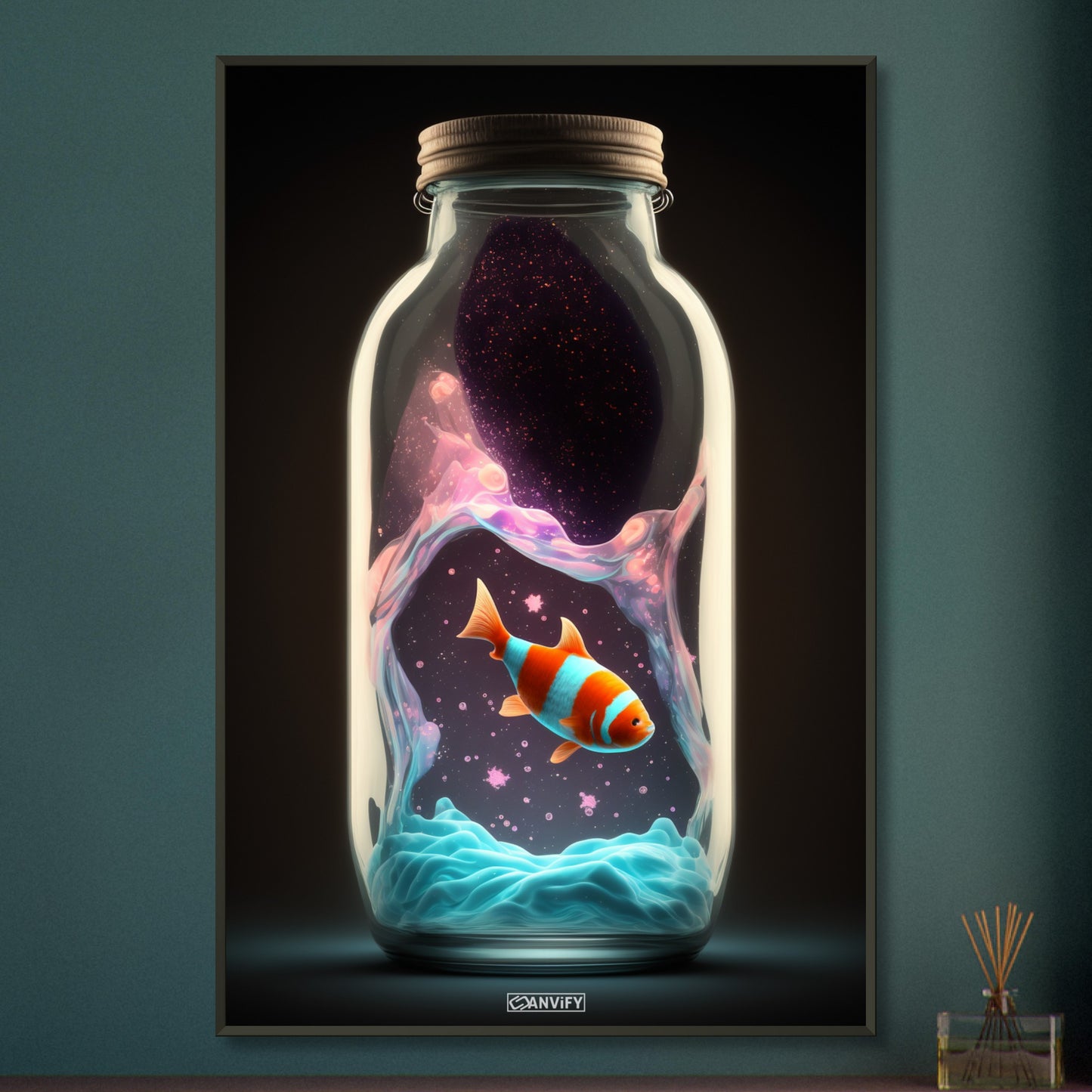 Clownfish in Glas Bottle