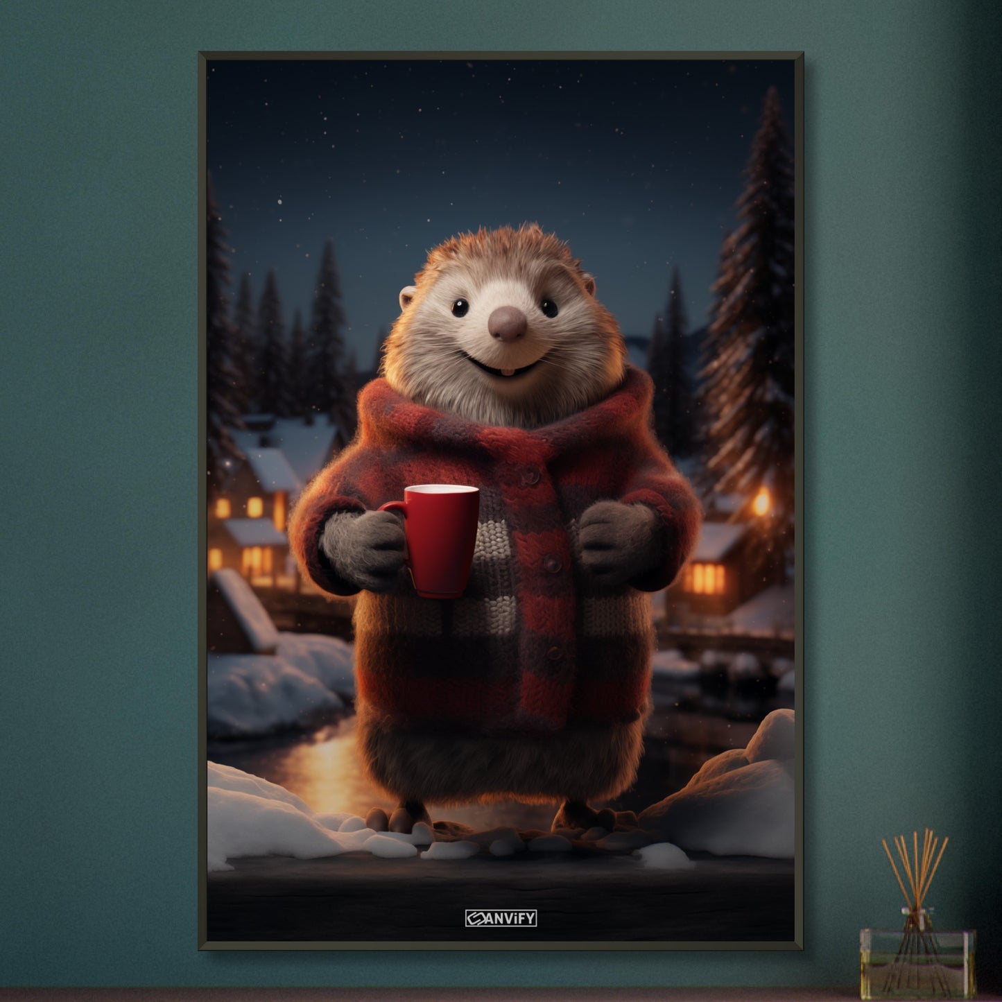 Cute Beaver Zigzag