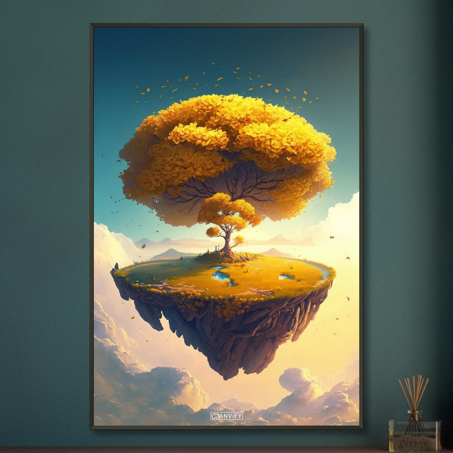 Sunlit Ginkgo Oasis