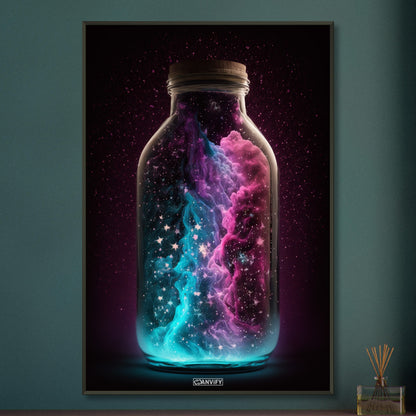 Nebula Cloud in Glas Bottle