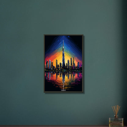 Splashed Dubai Skyline