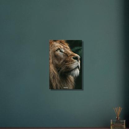 Löwe Portrait auf einer Leinwand