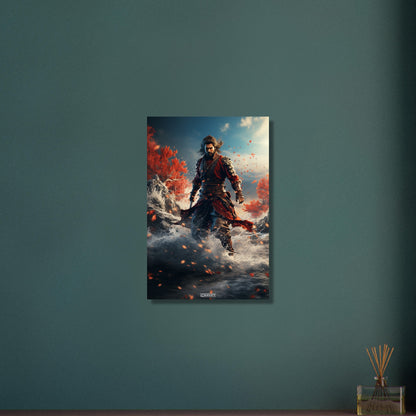 Wasser-Assassine aus Mortal Kombat auf Aluminium